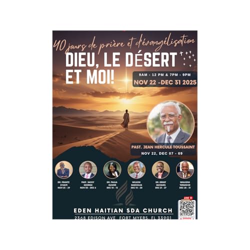Page de couverture de Eden Haitian SDA Church | Dieu, Le D&eacute;sert et Moi |