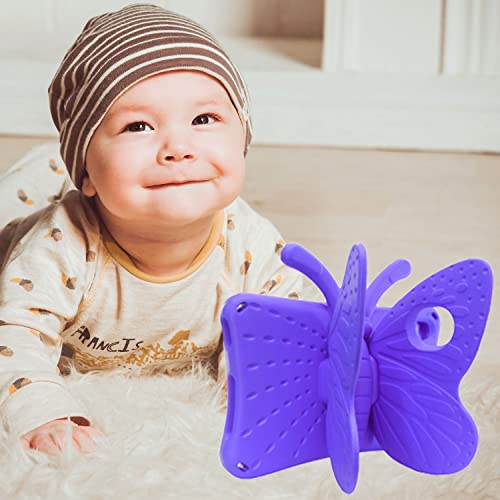 Housse antichoc TCL Tab 8 LE version 2023, étui papillon violet avec support - 7