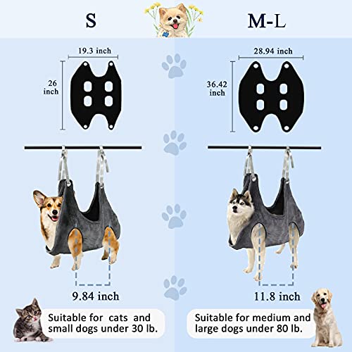PIPIHUA Dog Grooming Hammock,Dog Grooming Harness for Trimming Nail,Pet Supplies Kit 7 in 1 with Hammock/Nail Clipper… - Image 5