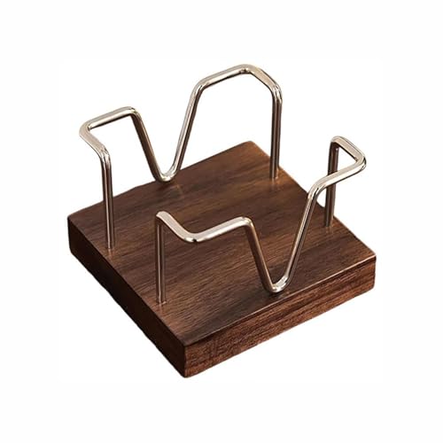 Distributeur de notes en bois, support de notes adhésives pour bureau, maison, école, bureau (argent)