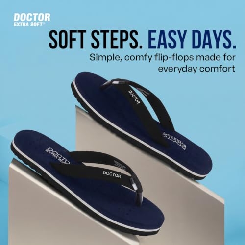 Image of DOCTOR EXTRA SOFT House Slipper for Women's Care Dr Orthopaedic Super Comfort Fitting Flat Cushion Chappal Flip-Flop for Ladies & Girl's