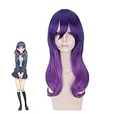 OWOISS Anime Kiss Him Not Me Serinuma Kae Purple Wig Cosplay Costume Watashi Ga Motete Dosunda Women Purple Wavy Synthetic Hair Wigs