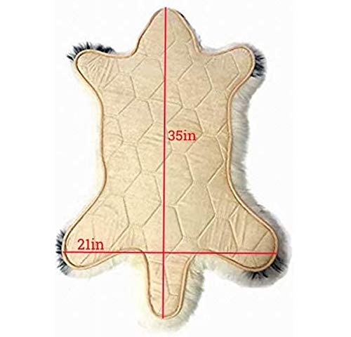 Gracefur GRACEFUR-2 Faux Polar Bear Area Rug - Real Australia Sheepskin Rug thumb #2