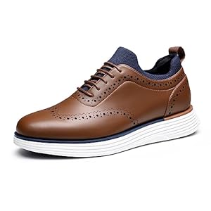 Bruno Marc Men’s MaxFlex Dress Sneakers Oxfords Casual Wingtip Brogue Shoes
