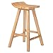 SACKDERTY-Stühle Nordic Modern Pine stołek barowy Pub Counter Chairs wysoki stołek z drewnianym siedziskiem i podnóżkiem, do baru śniadaniowego, pubu, lady, kuchni i domowego stołka barowego Dining Chair