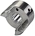 Ruland MJS19-5-A Jaw Coupling Hub, Set Screw Style, Polished Aluminum, 5mm Bore, 19.1mm OD, 27.2mm Length