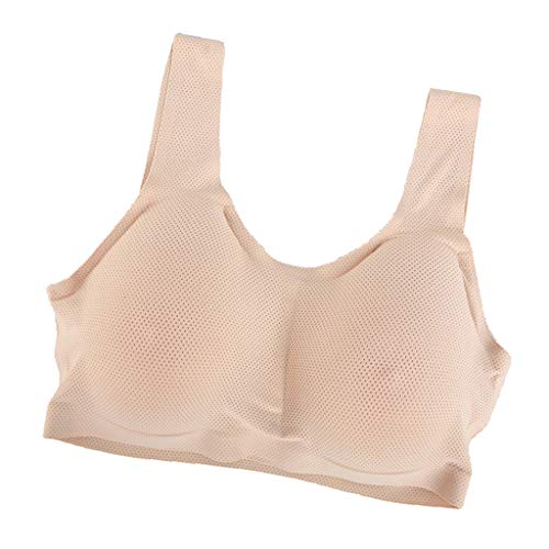 Preisvergleich Produktbild IPOTCH Brusttasche Silikonbrüste BH Brustprothesen Push-up Silikon Brüste für Mastektomie Transgender Cosplay Crossdresser - Hautfarbe, B M 600g