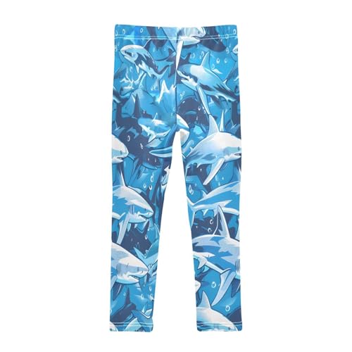 Toddler Girls Leggings Printed Yoga Pants Leggings Underwater Sharks for Kids2