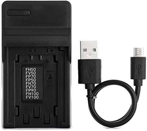 NP-FH50 USB Charger for Sony DCR-DVD108 DCR-DVD610 DCR-DVD105 DCR-HC21 DCR-HC52 DCR-HC38 DCR-SR45 DCR-SR47 DCR-SX85 DCR-SX45 DCR-SX44 HDR-SR11 HDR-SR12 HDR-XR160 Camera and More