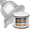 High Pressure 16-Stage Shower Filter Replacement Cartridge for Hard Water-Universally Compatible With Any Similar Design, Reduces Flouride, Chlorine and Heavy Metal (1-Pack)
