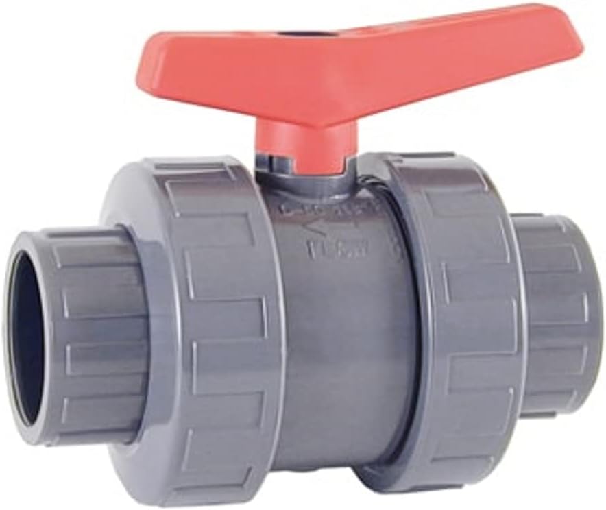 Royal Apex Cepex PVC Heavy Duty Water Supply Pipe Fittings for Swimming Pool, Agriculture, Irrigation & Commercial Plumbing Use (1/2 Inch, Union Ball Valve (Anti Block))