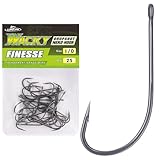 Drop Shot Hooks Wacky Rig Neko Bass Fishing Finesse Worm Size 2/0~#4 25Pack Bulk (1/0 Pack of 25)