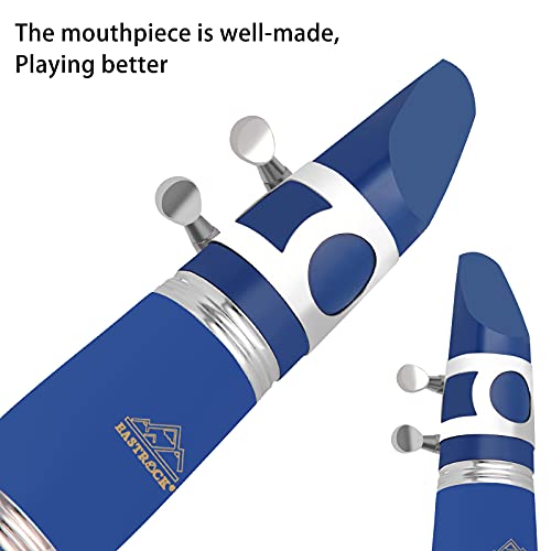 image for EASTROCK Bb Clarinet 17Nickel Keys ABS Material Wide Range of Tones Pa