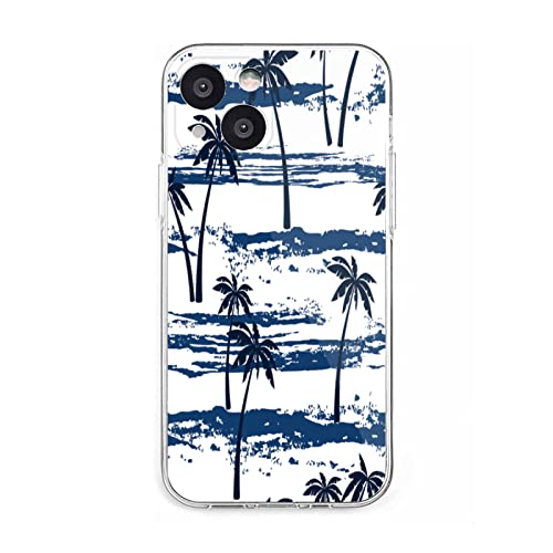 SEEKJOYS Abstract Tree Phone 13 Mini case Ink Tree Phone Cover Anti-Scratch Soft TPU Drop Protection Black Phone Case Full Covers 5.4 inch