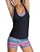 NuoReel Tribal Printed Tankini with Boyshort Bikini Set US 8-10=Tag Size M Size Multicloloured