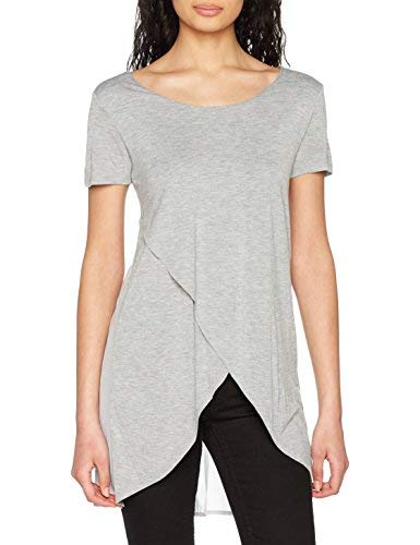 Silvian Heach T-Shirt IPORANGA Camiseta, Gris (Grey Mediu Grey Mediu), XX-Small para Mujer