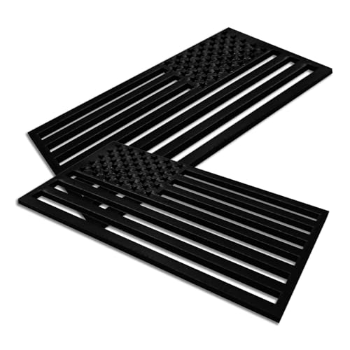 Image of 2 PCS 3D Embossed Metal American Flag Emblem Decal Sticker, 5 inch x 3 inch Acrylic Cutout American Car Military Patriotic Badge, Car Exterior Decorative Accessories Suitable for Most Vehicle