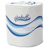 Windsoft 2405 Embossed Bath Tissue, 2-Ply, 500 Sheets/Roll, (Case of 48 rolls)