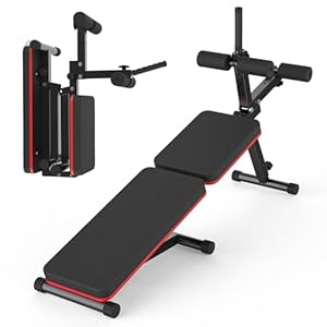 EASY BIG Decline & Flat Bench, Foldable, Multi-Gear Adjustment, Full Body Workout, 660 lbs/300 kgs Capacity