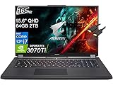 2022 GIGABYTE AORUS 15 XE4 (15.6' QHD 165Hz, Intel 12th Gen i7-12700H, 64GB RAM, 2TB PCIe SSD, GeForce RTX 3070Ti), Thin Bezel IPS Gaming Laptop, Thunderbolt 4, RGB Backlit, IST Cable, Win 11 Home