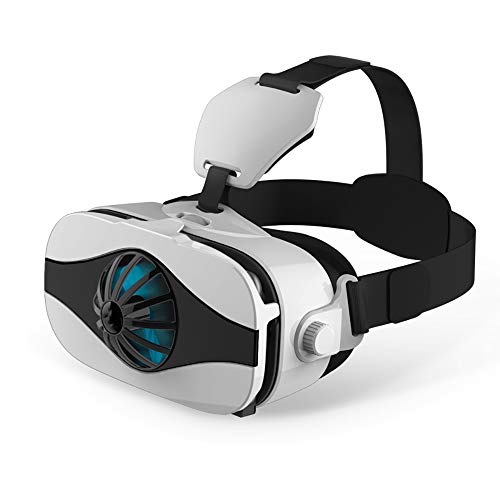 VR Headset, 3D Vr Virtual Reality Brille Headset Vr Video Box Brille Mit Lüfter Für Filme Und Spiele Kompatibel Mit 4.0-6.3 Zoll Smartphones