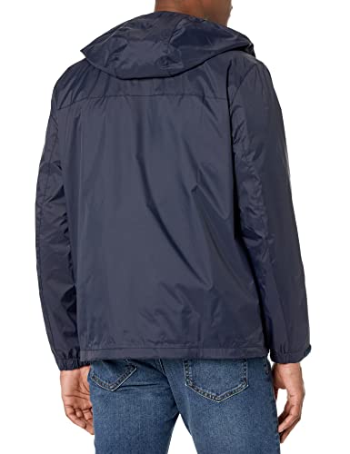Tommy Hilfiger 156AP010-NAVY-LARGE Men'S Lightweight Breathable Waterproof Hooded Jacket thumb #3