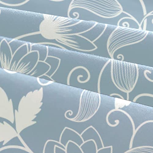 Parure de lit simple bleu clair pour une chambre d'ado ou d'invités cocooning