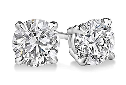 Parikhs round diamond stud earrings Clearance