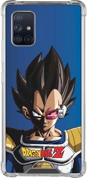 Skinit Clear Phone Case Compatible with Galaxy A71 5G - Officially Licensed Dragon Ball Z Vegeta Portrait Design