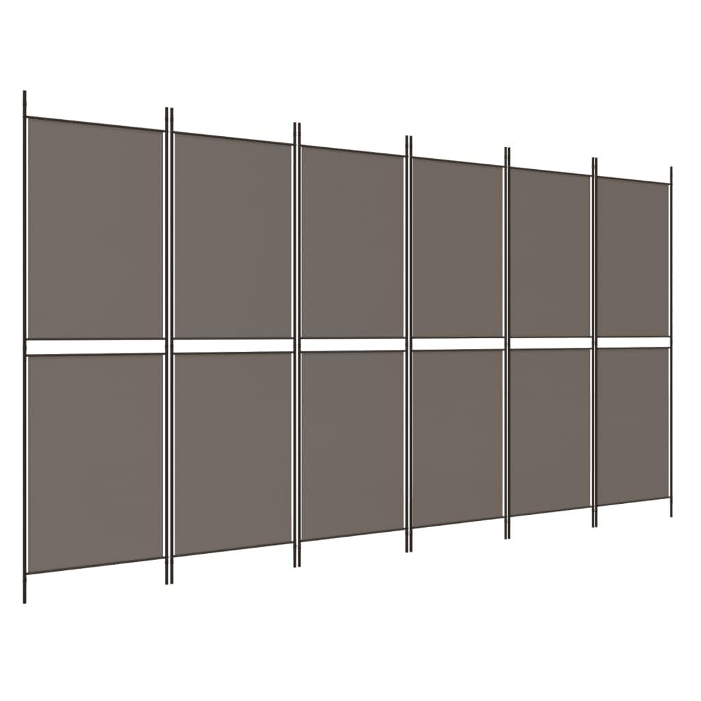 Paravent anthracite de salon et bureau pour un aménagement de chambre cosy