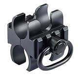 REKOWUOT Barrel Clamp Mount Installation Light Mount 3-Slot Picatinny Rail Mount for Shotgun (Barrel Clamp with QD)
