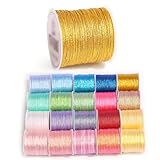 Dxcaicc Hilo De Manualidades Multiusos De Nailon, 6 Capas, 0,4 Mm, 6 Rollos – para Pulseras, Manualidades Y DIY,C20