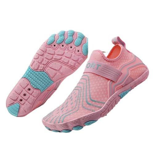 Cross Training Deadlift Shoes for Women Squatting Powerlifting Tennis & Racquet Sport Shoes Lightweight Breathable Slip On Gym Barefoot Running Sneakers with Hook Loop Comfort Wear No-Slip Sole