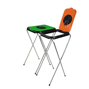 BigDean 2X Müllsackständer SwingFix ORANGE GRÜN 120L Blauer Gelber Sack Einer Mülleimer Müllbeutelständer Müllsackhalter 120L