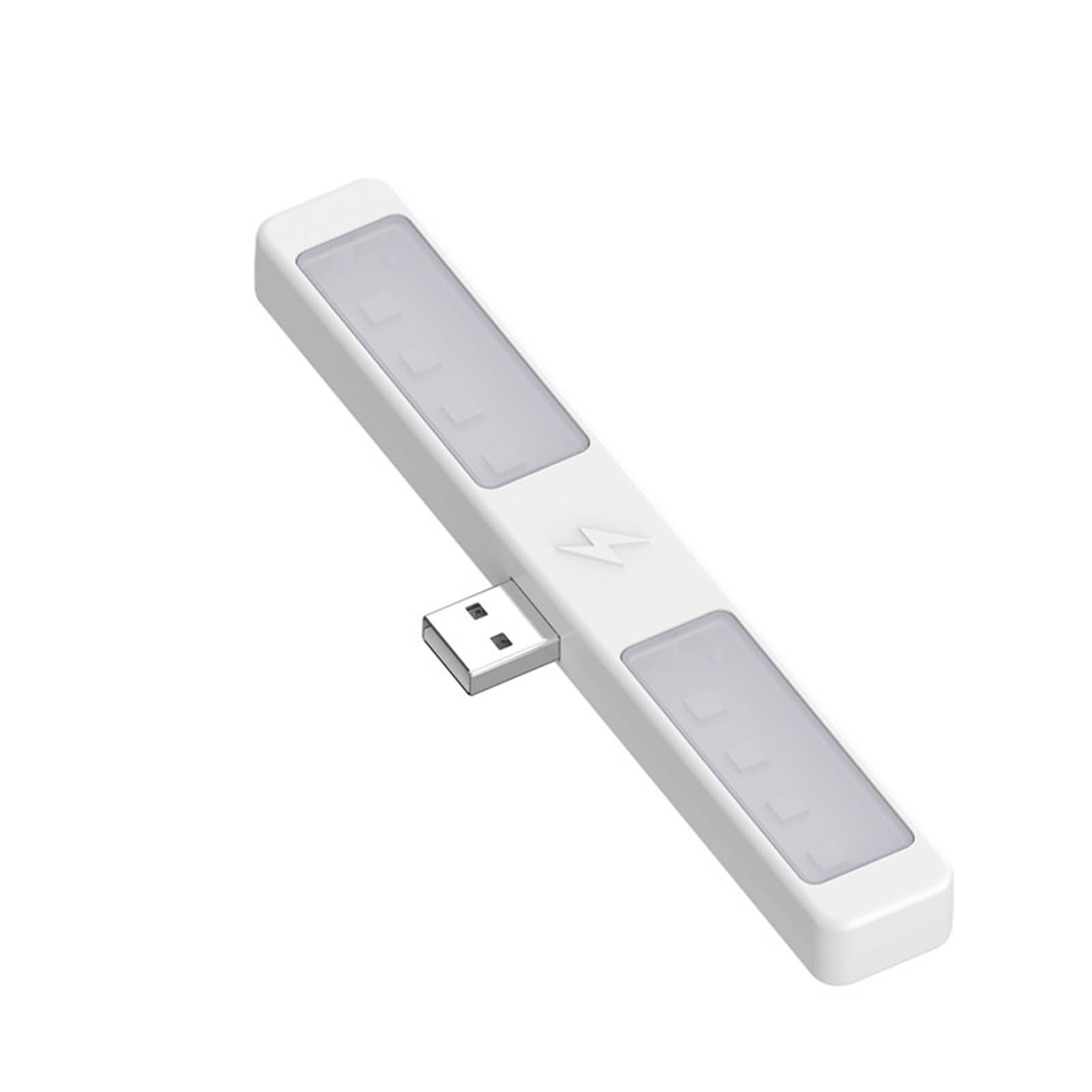 Kelisdi 2 in 1 USB LED Night Light Portable Bedsides Reading Lamp for Desktop Dorm Camping with 5V Bright Light USB Night