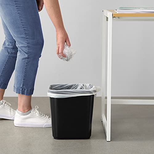image for Amazon Basics Small Trash Can, Rectangular Commercial Office Wastebask