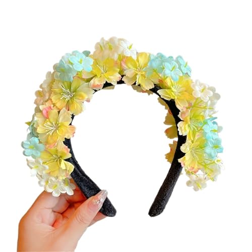 Bandeau floral coiffure femme accessoire cheveux double face Color3