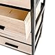 Intempora – Aufbewahrungsschrank, Holz, Schwarz und Beige, 4 Schubladen, 40 x 29 x 73 cm