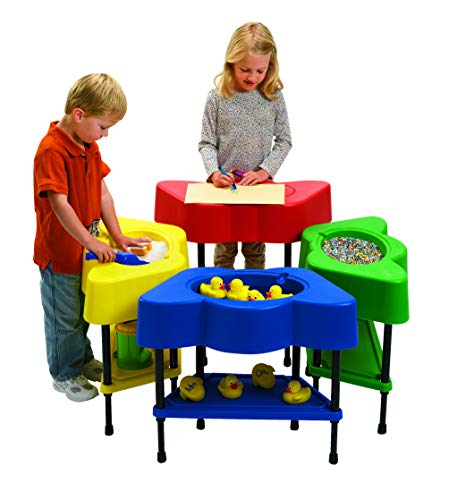 image for Angeles Toddler Sensory Table with Lid, Adjustable Height Sand & Water
