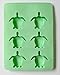 Sea Turtle Shaped Silicone Ice Cube Molds and Tray, 6 Turtle Shape Molds for Treats, Cookies, Cocktails, Chocolate, Candy or Parties, Turtle Ice Cubes, BPA Free, Dishwasher Safe, and Heat Resistant