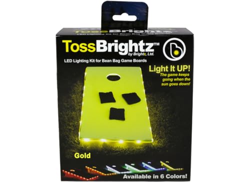 Image of BrightzBrightz TossBrightz Red Led Cornhole Lights Led Corn Hole Lights Cornhole Led Lights for Hole and Board Corn Hole Board Light Kit Light Up Cornhole Set Glow in The Dark Cornhole Board