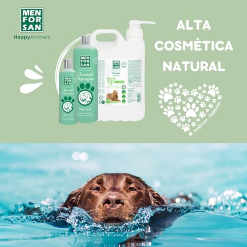 MENFORSAN Champú Aloe Vera para Perros | Hidrata en profundidad | Acción Anti Irritaciones y Anti Eczemas | 100% Natural | Herbácea | 1L - imagen 6