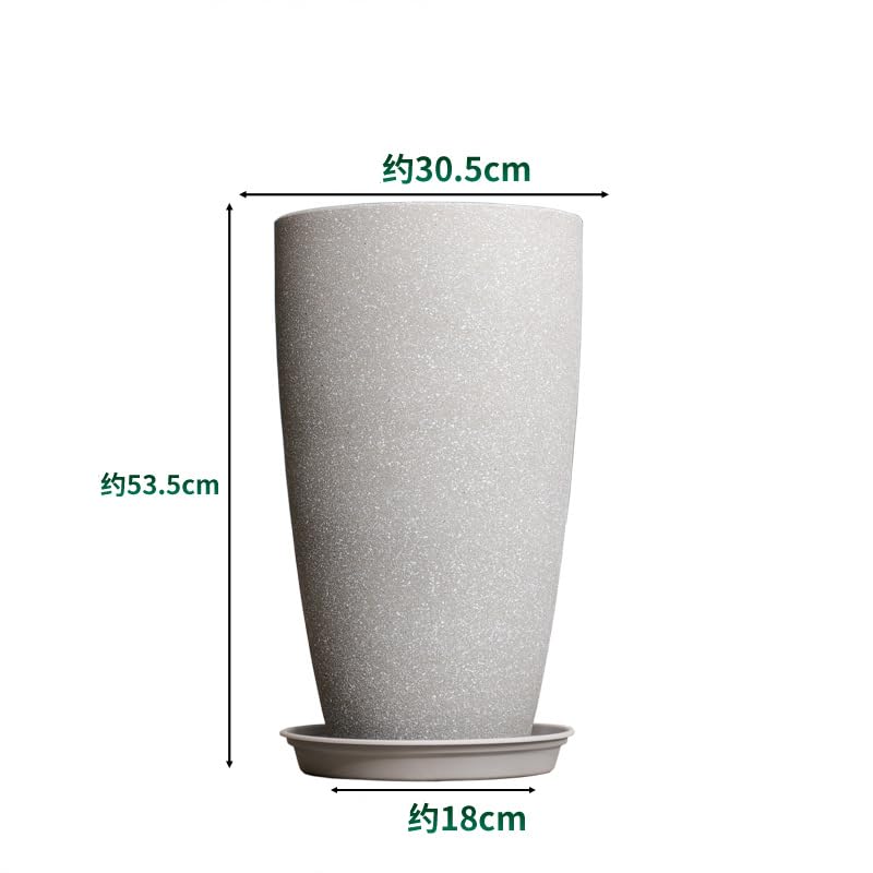 Amazon | プランター 大型 おしゃれ 受け皿付き 植木鉢 大型 軽量 屋内