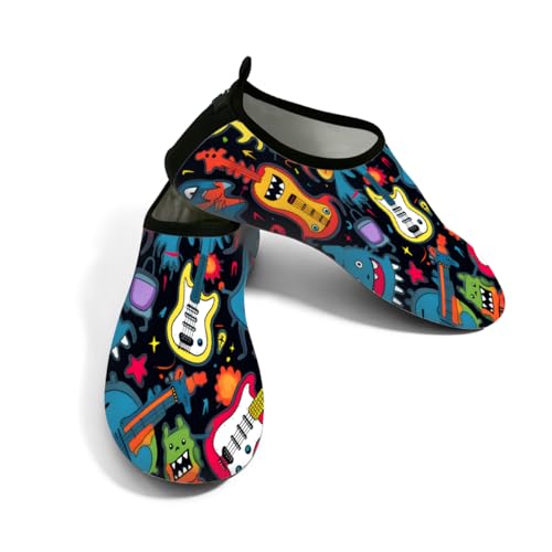 Zapatos deportivos acuáticos de secado rápido con diseño abstracto hiphop unisex