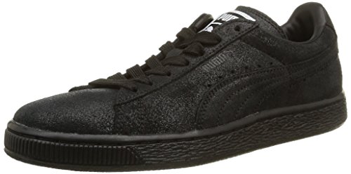 Image of PUMA Suede Classic, Women's Low-Top Sneakers, Black /Steel Gray, 8 UK