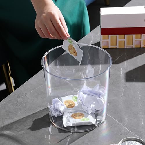 Caneca de basura plástica transparente cuadrada tamaño M miniatura 5