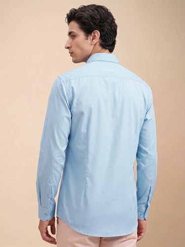 Image of Cozytton Men's Pure Cotton Solid Stylish Casual & Formal Wear Shirt | Stylish Regular Fit Full Sleeve Comfortable Office Party Trendy Shirt - Multi Color