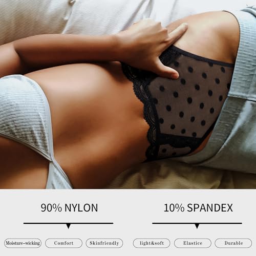 Image of Eiggam Women's Cotton Bikini Panties,High-Cut Full Coverage Stretch Cool Underwear for Women