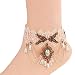 Wowlife Retro Lace Anklets Sexy Beads Anklet Foot Sandal Beach Wedding Jewelry Lace Ankle Bracelet Women Anklet Bracelet for Girls Female