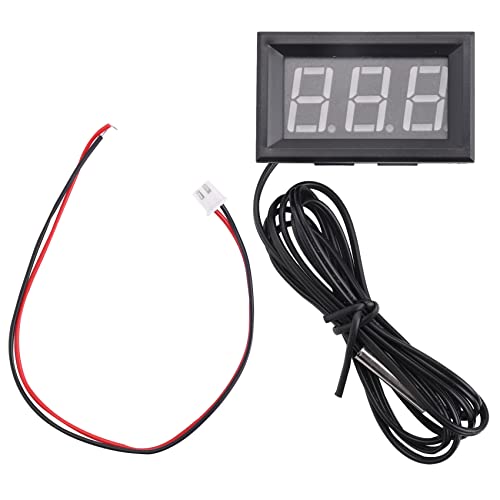 Pasuihcay DC 5-12 V - 50-110 Degree C Digital Thermometer Thermometer Refrigerator Temperature Detector with Probe [Parallel Item] Blue